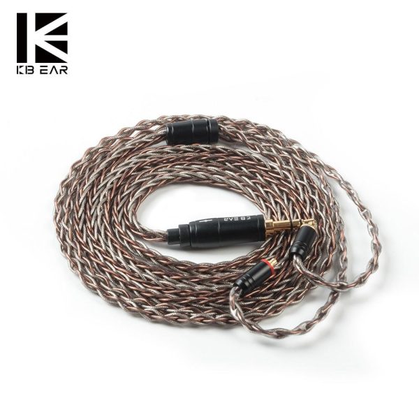 KBEAR 8 Core Single Crystal Copper UPOCC Cable with 2Pin MMCX QDC TFZ Connector for KZ ZSX ZS10 PRO ZSN PRO CCA CA16 KBEAR KS2 on Sale