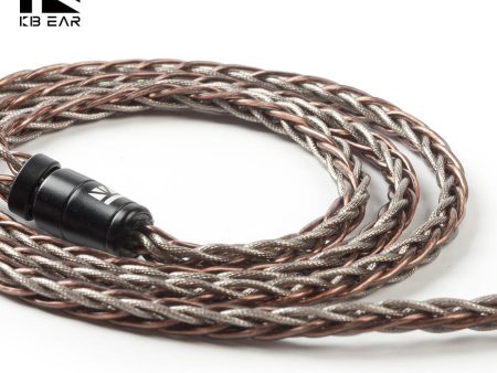 KBEAR 8 Core Single Crystal Copper UPOCC Cable with 2Pin MMCX QDC TFZ Connector for KZ ZSX ZS10 PRO ZSN PRO CCA CA16 KBEAR KS2 on Sale