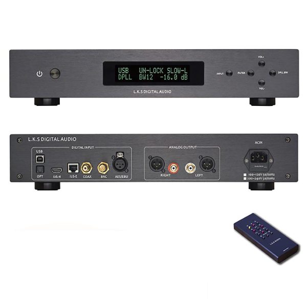 L.K.S Audio LKS MH-DA004 Dual ES9038pro DAC DSD Optical Audio Decoder For Sale