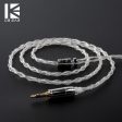 KBEAR 4 Core 4N 99.99% Purity Silver Earphone Cable with 2Pin QDC MMC TFZ For Sale