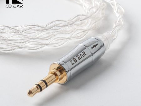 KBEAR 4 Core 4N 99.99% Purity Silver Earphone Cable with 2Pin QDC MMC TFZ For Sale