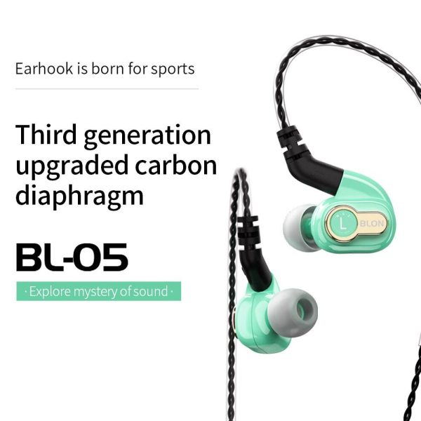 BLON BL-05s BL05s 3rd Generation 10mm Upgraded Carbon Diaphragm In Ear Earphone on Sale