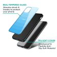 Wavy Blue Pattern Glass Case for Redmi 12 5G For Discount