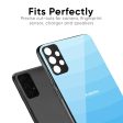 Wavy Blue Pattern Glass Case for Redmi 12 5G For Discount