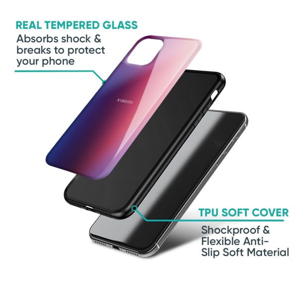 Multi Shaded Gradient Glass Case for Redmi 12 5G Fashion