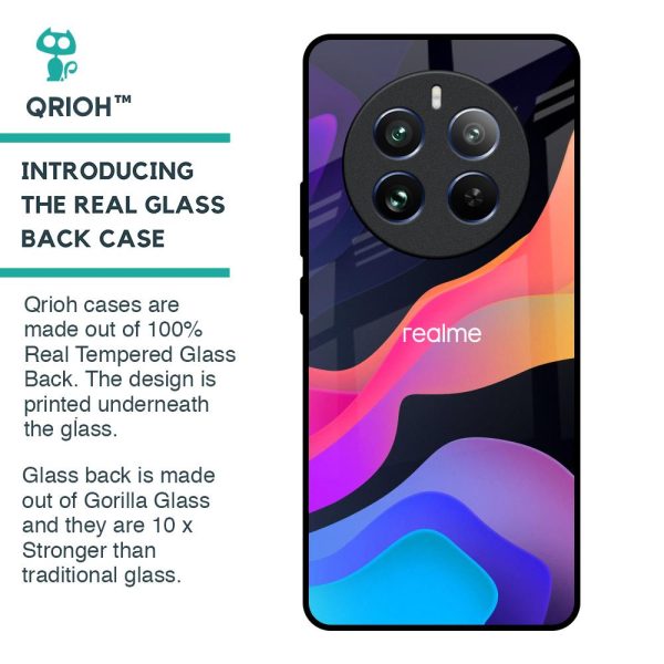 Colorful Fluid Glass Case for Realme 12 Pro 5G Supply