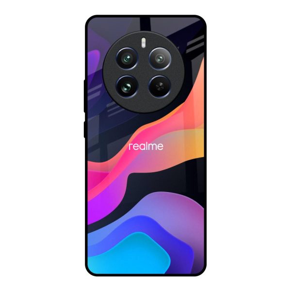 Colorful Fluid Glass Case for Realme 12 Pro 5G Supply