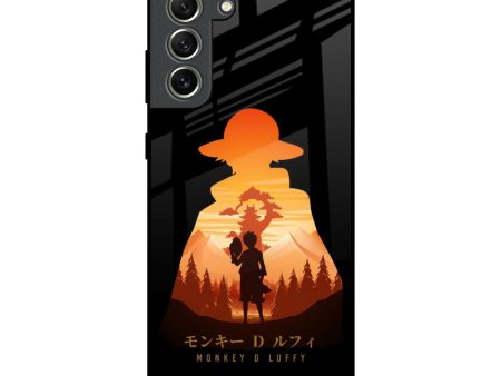 Luffy One Piece Glass Case for Samsung Galaxy S21 FE 5G Online now