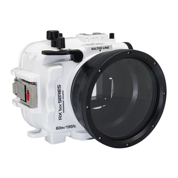 60M 195FT Waterproof housing for Sony RX1xx series Salted Line (White) Discount