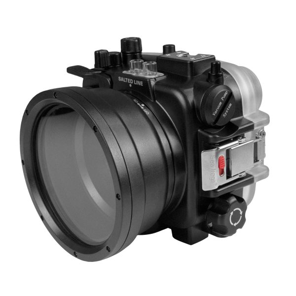 60M 195FT Waterproof housing for Sony RX1xx series Salted Line (Black) For Cheap