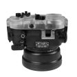 60M 195FT Waterproof housing for Sony RX1xx series Salted Line with Pistol grip & 4  Dry Dome Port (Black) Online Hot Sale