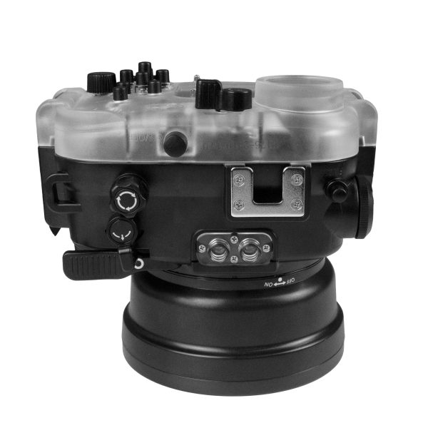 60M 195FT Waterproof housing for Sony RX1xx series Salted Line with Pistol grip & 4  Dry Dome Port (Black) Online Hot Sale