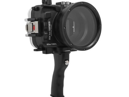 60M 195FT Waterproof housing for Sony RX1xx series Salted Line with Pistol grip (Black) Supply