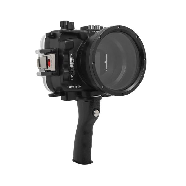 60M 195FT Waterproof housing for Sony RX1xx series Salted Line with Pistol grip (Black) Supply