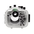 Sony A7 III V.3 Series 40M 130FT Underwater camera housing (Including Flat Long port) Focus gear for FE 90mm   Sigma 35mm included. White on Sale