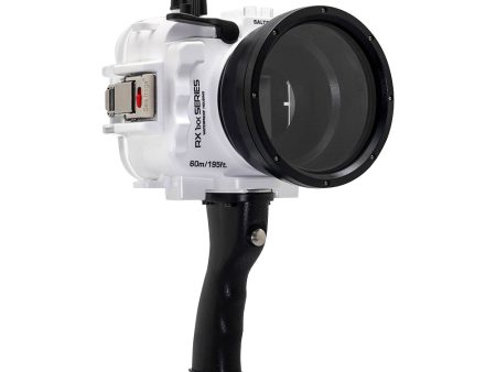 60M 195FT Waterproof housing for Sony RX1xx series Salted Line with Pistol grip (White) Sale