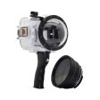 60M 195FT Waterproof housing for Sony RX1xx series Salted Line with Pistol grip & 4  Dry Dome Port(White) Supply