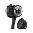 60M 195FT Waterproof housing for Sony RX1xx series Salted Line with Pistol grip & 4  Dry Dome Port (Black) Online Hot Sale