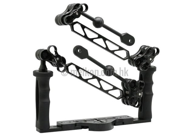 Full Aluminium Tray for underwater camera housing plus extra arms For Sale