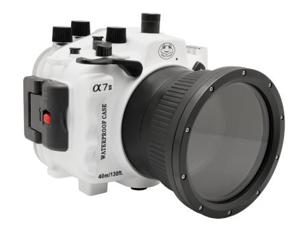 Sony A7 II NG V.2 Series 40M 130FT Underwater camera housing (Standard port) White Fashion